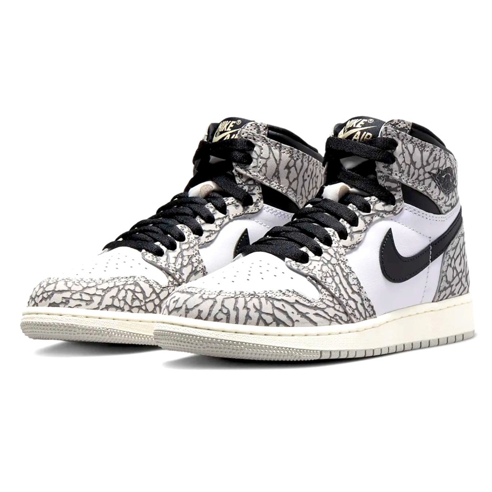 Nike Air Jordan 1 Retro High OG “White Cement” aka “Elephant Print” sneakers